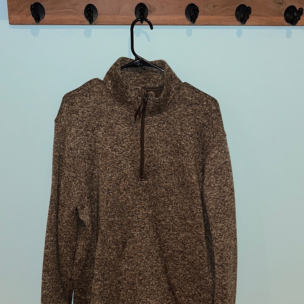 Old Navy Men's Tan Zip-Up Sweater